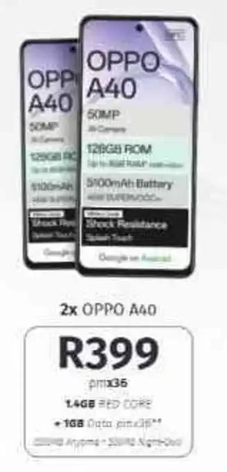 Vodacom4u OPPO A40 offer