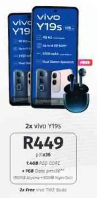 Vodacom4u Vivo Y19s offer