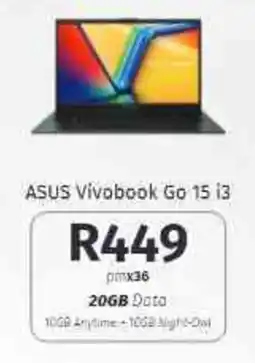 Vodacom4u ASUS Vivobook Go 15 i3 offer