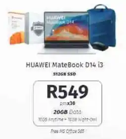 Vodacom4u HUAWEI MateBook D14 i3 offer