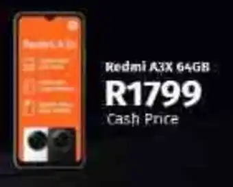 Vodacom4u Redmi A3X 64GB offer