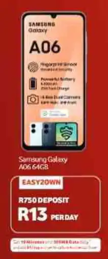 Vodacom4u Samsung Galaxy A06 64GB offer