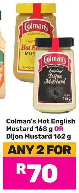 Game Colman's Hot English Mustard OR Dijon Mustard offer