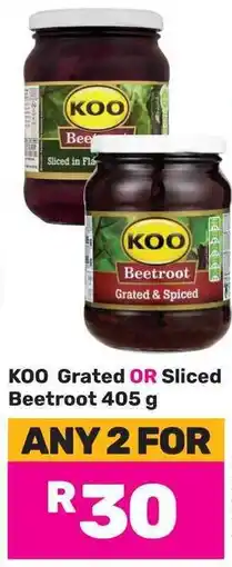 Game KOO Grated OR Sliced Beetroot offer