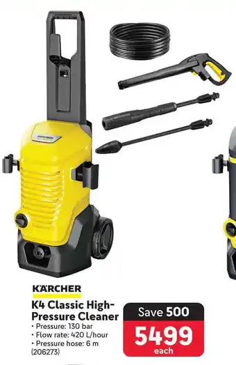 Makro KARCHER K4 Classic High-Pressure Cleaner offer