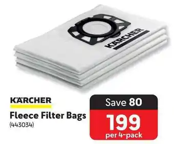 Makro KARCHER Fleece Filter Bags offer