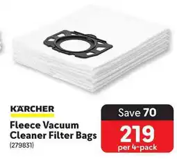 Makro KARCHER Fleece Vacuum Cleaner Filter Bags offer