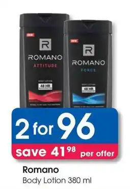 Clicks Romano Body Lotion offer