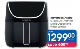 Clicks Kambrook Aspire Air Fryer with Digital Display and Preset Settings offer