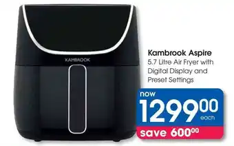 Clicks Kambrook Aspire Air Fryer with Digital Display and Preset Settings offer