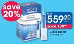 Clicks Clicks Expert Oral Irrigator offer