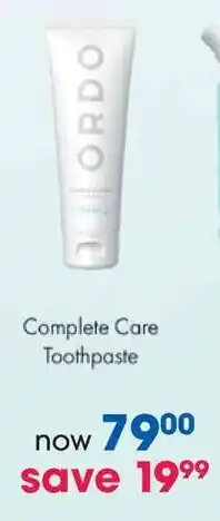 Clicks ORDO Complete Care Toothpaste offer