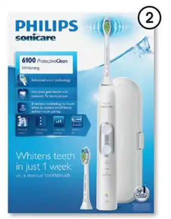 Clicks Philips Sonicare 6100 Protective Clean Electric Toothbrush offer