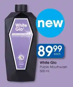 Clicks White Glo Purple Mouthwash offer