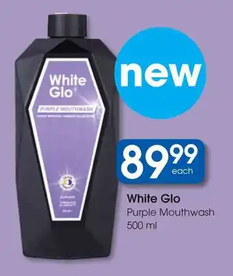 Clicks White Glo Purple Mouthwash offer