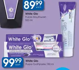 Clicks White Glo Purple Toothpaste offer