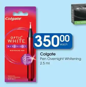 Clicks Colgate Pen Overnight Whitening offer