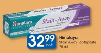 Clicks Himalaya Stain Away Toothpaste offer