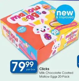 Clicks Clicks Milk Chocolate Coated Mallow Eggs offer