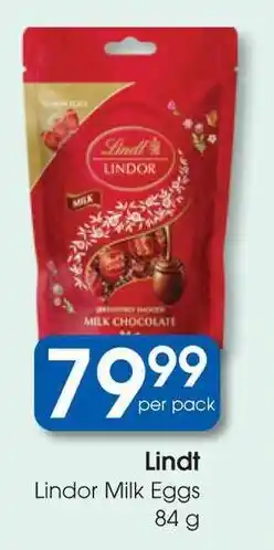 Clicks Lindt Lindor Milk Eggs offer