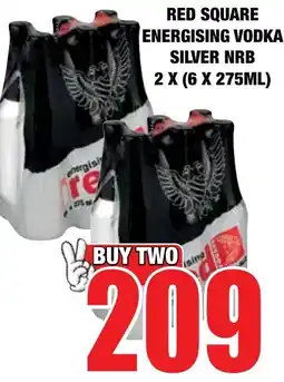 Boxer Liquors Red square energising vodka silver nrb offer