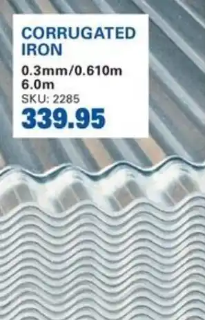 Cashbuild Corrugated iron offer