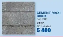 Cashbuild Cement maxi brick offer