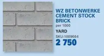 Cashbuild Wz betonwerke cement stock brick offer