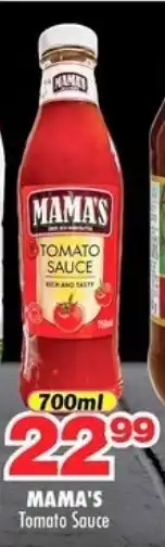 Choppies MAMA'S Tomato Sauce offer