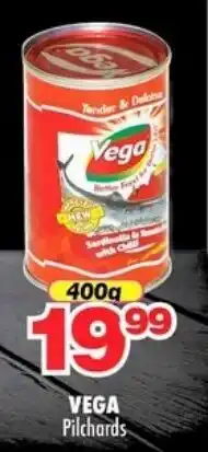 Choppies VEGA Pilchards offer