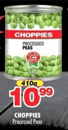 Choppies CHOPPIES Processed Peas offer