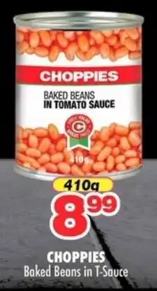 Choppies CHOPPIES Baked Beans in T-Sauce offer