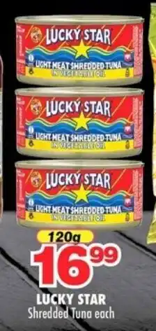 Choppies LUCKY STAR Shredded Tuna offer