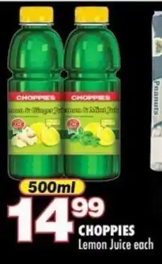 Choppies CHOPPIES Lemon Juice offer