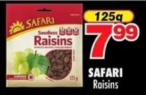 Choppies SAFARI Raisins offer