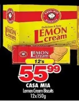 Choppies CASA MIA Lemon Cream Biscuits offer