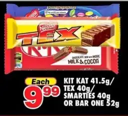 Choppies Kit Kat/ Tex/ Smarties or Bar One offer