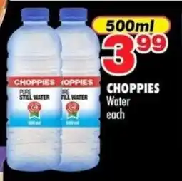 Choppies CHOPPIES Water offer