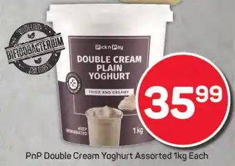 Pick n Pay Liquor PnP Double Cream Yoghurt Assorted offer