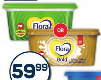 Pick n Pay Liquor Flora Regular or Gold 50% or Light 40% Fat Spread Tub offer