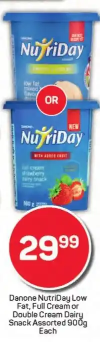 Pick n Pay Liquor Danone NutriDay Low Fat, Full Cream or Double Cream Dairy Snack Assorted offer