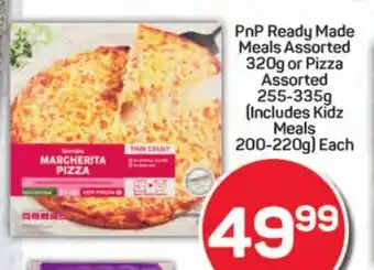 Pick n Pay Liquor PnP Ready Made Meals Assorted or Pizza Assorted (Includes Kidz Meals) offer