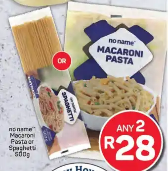 Pick n Pay Liquor no name Macaroni Pasta or Spaghetti offer