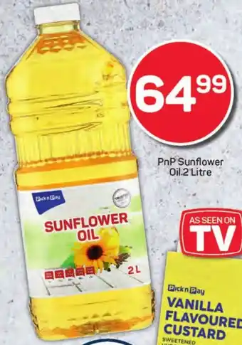 Pick n Pay Liquor PnP Sunflower Oil offer