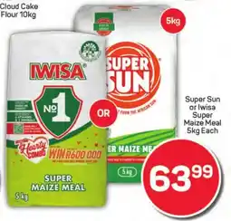 Pick n Pay Liquor Super Sun or Iwisa Super Maize Meal offer