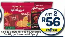 Pick n Pay Liquor Kellogg's Instant Noodles Assorted (Includes Hot & Spicy) offer