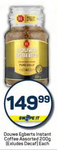 Pick n Pay Liquor Douwe Egberts Instant Coffee Assorted (Exludes Decaf) offer