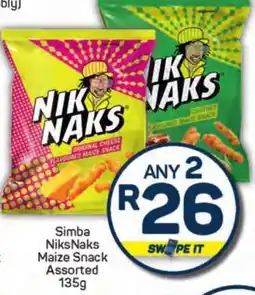 Pick n Pay Liquor Simba Niks Naks Maize Snack Assorted offer