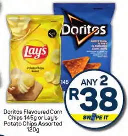 Pick n Pay Liquor Doritos Flavoured Corn Chips or Lay's Potato Chips Assorted offer