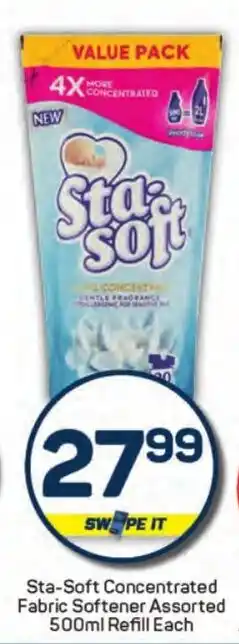 Pick n Pay Liquor Sta-Soft Concentrated Fabric Softener Assorted Refill Each offer